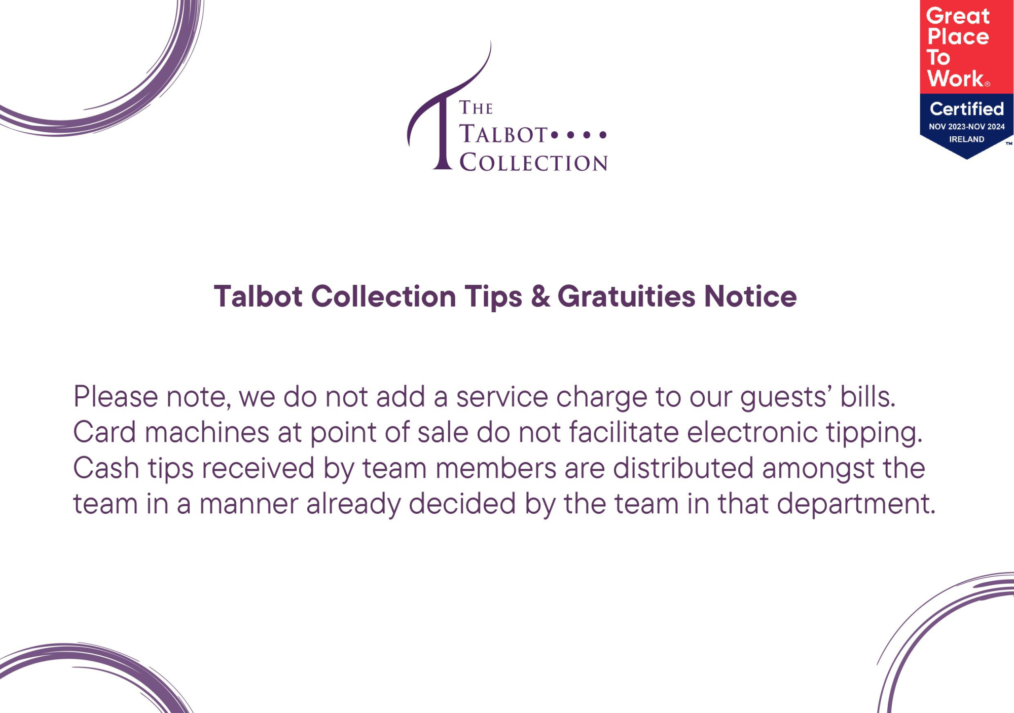 ttc tips gratuities w